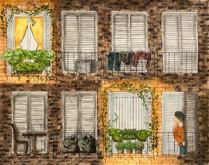 My Colorful Nextdoor Neighbors