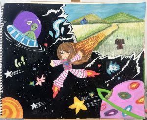 A girl who came out of the earth