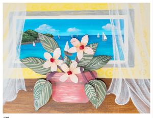 Flower by the sea breeze